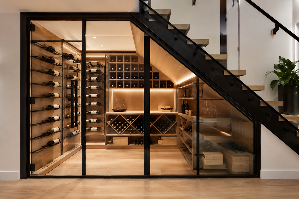 Piwniczka na wino — realizacja